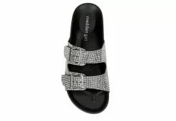 Madden Girl Womens Teddy Footbed Slide Sandal - Black -Shoes Shop US 01 250030 05