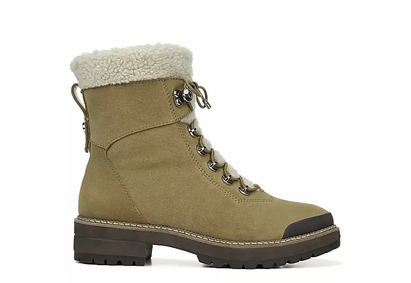 Franco Sarto Womens Rosella Combat Boot - Tan 4 Franco Sarto Womens Rosella Combat Boot - Tan - Image 2