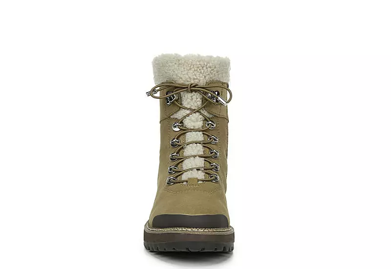 Franco Sarto Womens Rosella Combat Boot - Tan 5 Franco Sarto Womens Rosella Combat Boot - Tan - Image 3