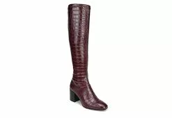 Franco Sarto Womens Tribute Wide Calf Tall Boot - Dark Purple