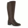 Easy Street Womens Jewel Wide Calf Tall Boot - Brown