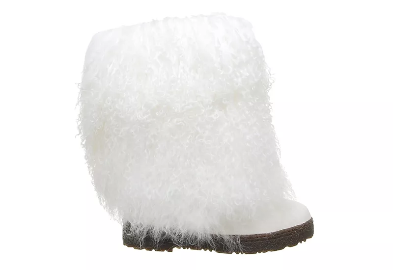 Bearpaw Womens Boetis Ii Fur Boot - White 4 Bearpaw Womens Boetis Ii Fur Boot - White - Image 2