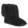 Bearpaw Womens Boo Fur Boot - Black -Shoes Shop US 01 300708 00