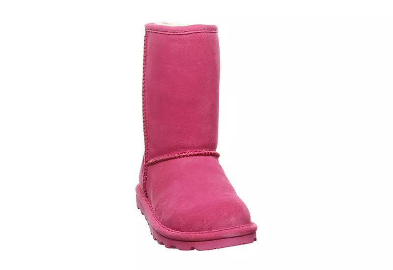 Bearpaw Womens Elle Short Fur Boot - Pink 5 Bearpaw Womens Elle Short Fur Boot - Pink - Image 3