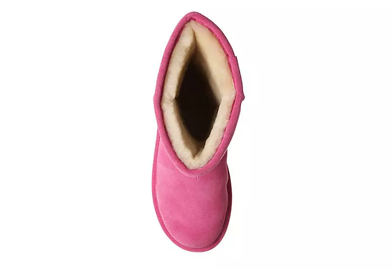 Bearpaw Womens Elle Short Fur Boot - Pink 8 Bearpaw Womens Elle Short Fur Boot - Pink - Image 6