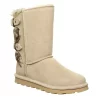 Bearpaw Womens Eloise Fur Boot - Off White -Shoes Shop US 01 300745 00