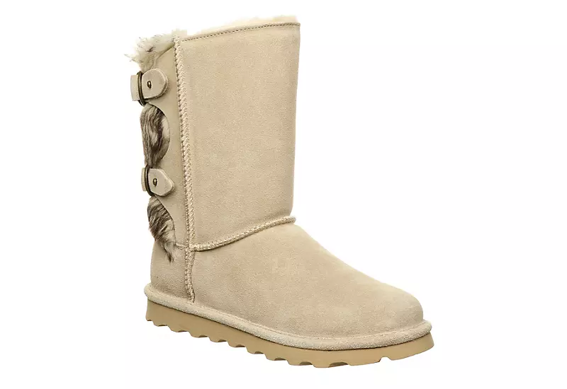 Bearpaw Womens Eloise Fur Boot - Off White 3 Bearpaw Womens Eloise Fur Boot - Off White