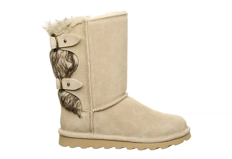 Bearpaw Womens Eloise Fur Boot - Off White 4 Bearpaw Womens Eloise Fur Boot - Off White - Image 2