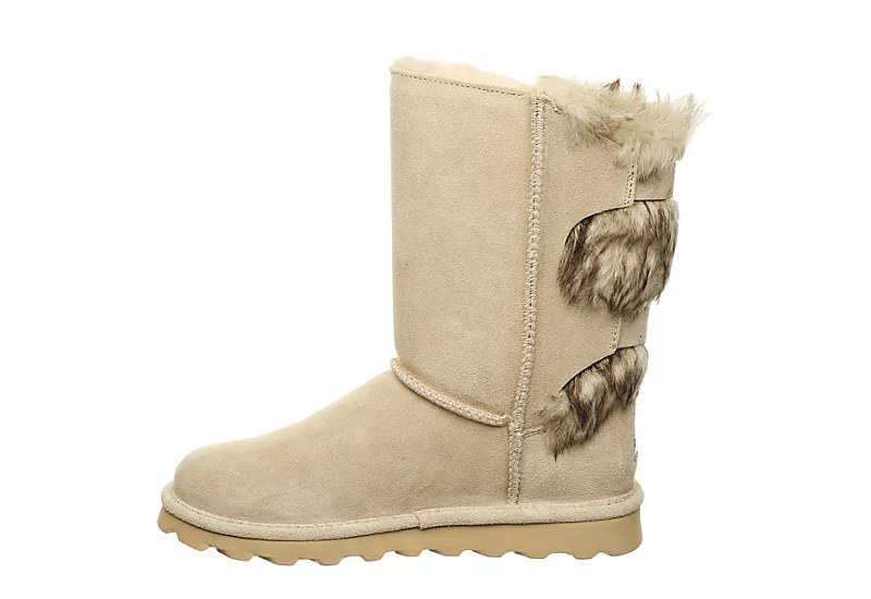 Bearpaw Womens Eloise Fur Boot - Off White 6 Bearpaw Womens Eloise Fur Boot - Off White - Image 4