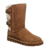 Bearpaw Womens Eloise Wide Calf Fur Boot - Tan -Shoes Shop US 01 300747 00