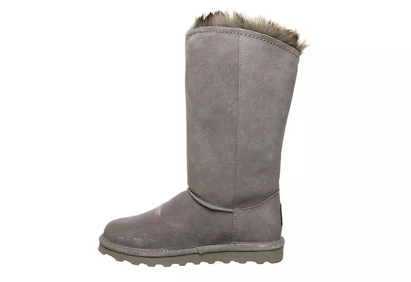 Bearpaw Womens Emery Fur Boot - Grey 6 Bearpaw Womens Emery Fur Boot - Grey - Image 4