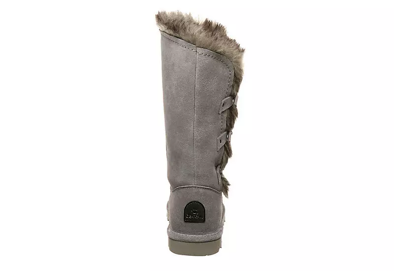 Bearpaw Womens Emery Fur Boot - Grey 7 Bearpaw Womens Emery Fur Boot - Grey - Image 5