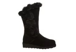 Bearpaw Womens Genevieve Fur Boot - Black -Shoes Shop US 01 300751 01