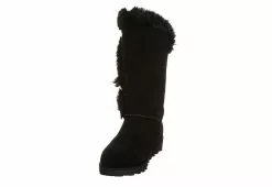 Bearpaw Womens Genevieve Fur Boot - Black -Shoes Shop US 01 300751 02