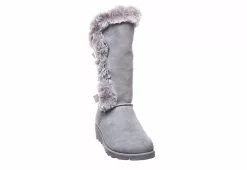 Bearpaw Womens Genevieve Fur Boot - Grey -Shoes Shop US 01 300752 02