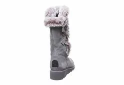 Bearpaw Womens Genevieve Fur Boot - Grey -Shoes Shop US 01 300752 04