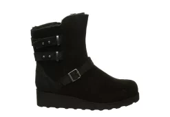 Bearpaw Womens Lucy Fur Wedge Boot - Black 10 Bearpaw Womens Lucy Fur Wedge Boot - Black -Shoes Shop US 01 300778 01