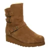 Bearpaw Womens Lucy Fur Wedge Boot - Tan -Shoes Shop US 01 300779 00