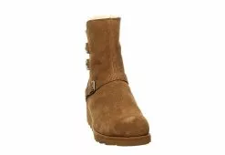 Bearpaw Womens Lucy Fur Wedge Boot - Tan -Shoes Shop US 01 300779 02