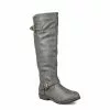 Journee Collection Womens Spokane Extra Wide Calf Tall Boot - Dark Grey -Shoes Shop US 01 300946 00