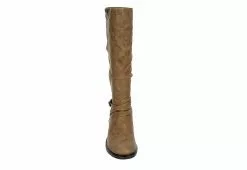 Xappeal Womens Nadeen Wide Calf Riding Boot - Taupe -Shoes Shop US 01 301863 02