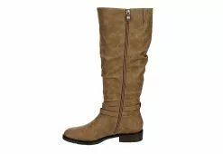 Xappeal Womens Nadeen Wide Calf Riding Boot - Taupe -Shoes Shop US 01 301863 03