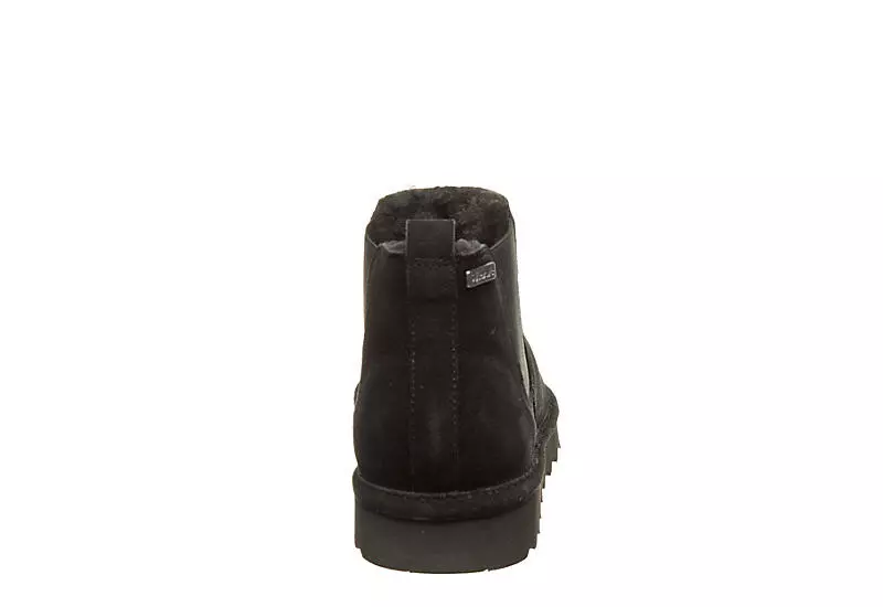 Bearpaw Womens Drew Short Fur Boot - Black 6 Bearpaw Womens Drew Short Fur Boot - Black - Image 4