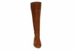 EVA & ZOE Eva & Zoe Womens Bria Wide Calf Tall Boot - Cognac -Shoes Shop US 01 301948 02