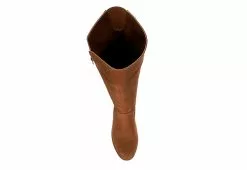 EVA & ZOE Eva & Zoe Womens Bria Wide Calf Tall Boot - Cognac -Shoes Shop US 01 301948 05