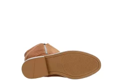 EVA & ZOE Eva & Zoe Womens Bria Wide Calf Tall Boot - Cognac -Shoes Shop US 01 301948 06