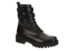Limelight Womens Burnette Lace Up Boot - Black