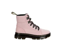 Dr. Martens Dr.martens Womens Combs Suede Combat Boot - Pale Pink -Shoes Shop US 01 302023 01