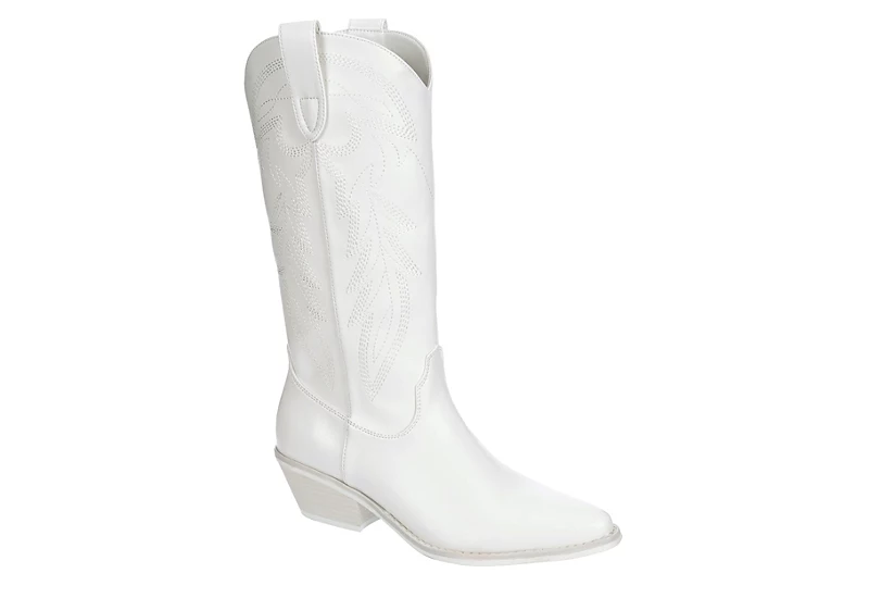 Madden Girl Womens Redford Western Boot - White 3 Madden Girl Womens Redford Western Boot - White