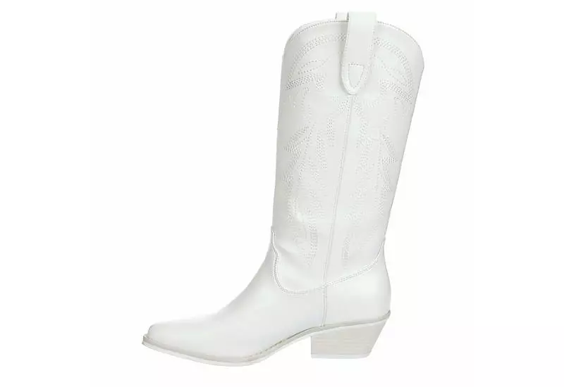 Madden Girl Womens Redford Western Boot - White 6 Madden Girl Womens Redford Western Boot - White - Image 4
