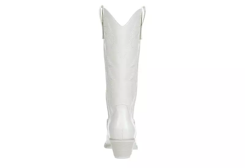 Madden Girl Womens Redford Western Boot - White 7 Madden Girl Womens Redford Western Boot - White - Image 5