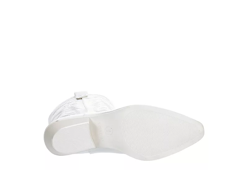 Madden Girl Womens Redford Western Boot - White 9 Madden Girl Womens Redford Western Boot - White - Image 7