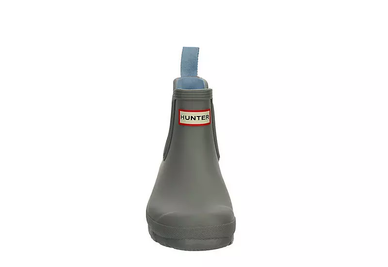 Hunter Boots Llc Womens Original Chelsea Rain Boot - Grey 5 Hunter Boots Llc Womens Original Chelsea Rain Boot - Grey - Image 3