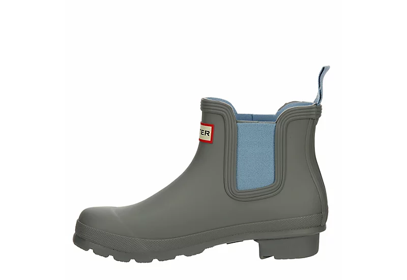 Hunter Boots Llc Womens Original Chelsea Rain Boot - Grey 6 Hunter Boots Llc Womens Original Chelsea Rain Boot - Grey - Image 4