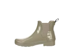 Hunter Boots Llc Womens Original Refined Chelsea Gloss Rain Boot - Taupe -Shoes Shop US 01 302442 03