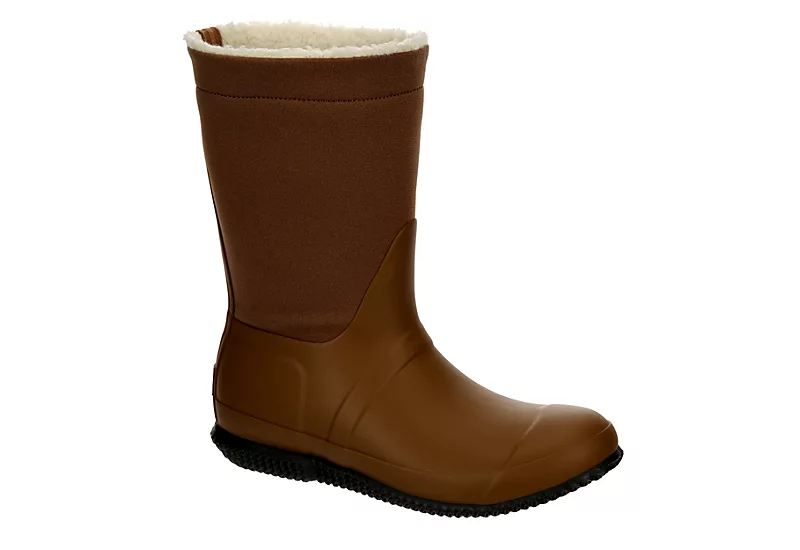 Hunter Boots Llc Womens Original Roll Top Sherpa Rain Boot - Tan 3 Hunter Boots Llc Womens Original Roll Top Sherpa Rain Boot - Tan