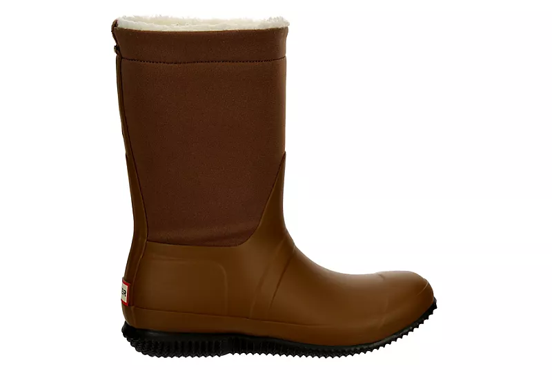 Hunter Boots Llc Womens Original Roll Top Sherpa Rain Boot - Tan 4 Hunter Boots Llc Womens Original Roll Top Sherpa Rain Boot - Tan - Image 2