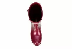 Hunter Boots Llc Womens Original Short Nebula Rain Boot - Burgundy -Shoes Shop US 01 302449 05