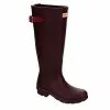 Hunter Boots Llc Womens Original Back Adj Rain Boot - Dark Red -Shoes Shop US 01 302459 00