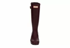 Hunter Boots Llc Womens Original Back Adj Rain Boot - Dark Red -Shoes Shop US 01 302459 02
