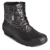 Sperry Womens Syren Gulf Metallic Animal Duck Boot - Black