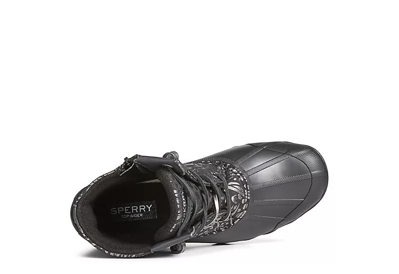 Sperry Womens Syren Gulf Metallic Animal Duck Boot - Black 7 Sperry Womens Syren Gulf Metallic Animal Duck Boot - Black - Image 5