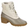 Sperry Womens Syren Gulf Heel Teddy Duck Boot - Taupe -Shoes Shop US 01 302510 00