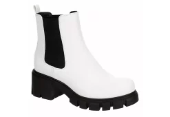 Madden Girl Womens Tessa Chelsea Boot - White
