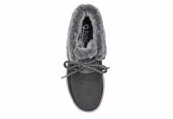 Skechers Womens Skipper Wave Cozy Queen Lace-up Fur Boot - Dark Grey -Shoes Shop US 01 302635 03