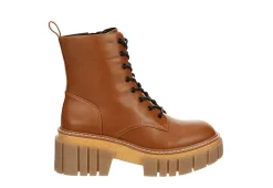 Madden Girl Womens Philly Lace Up Boot - Cognac -Shoes Shop US 01 302638 01